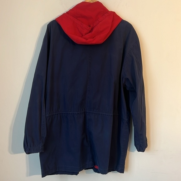 Tommy Hilfiger Varsity Crew Preppy Navy Spring Jacket Size Medium - Picture 6 of 14